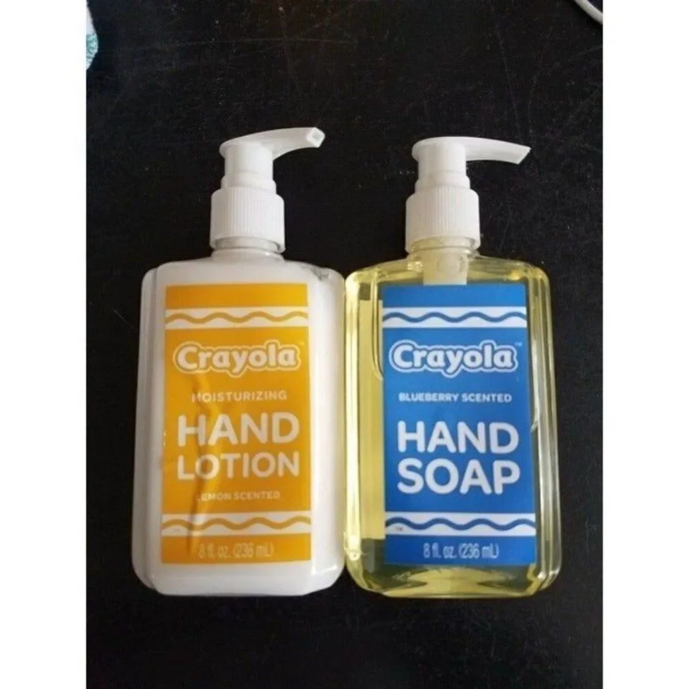 Crayola Kids Hand Wash Blueberry Scent & Lotion Lemon Scent Set
